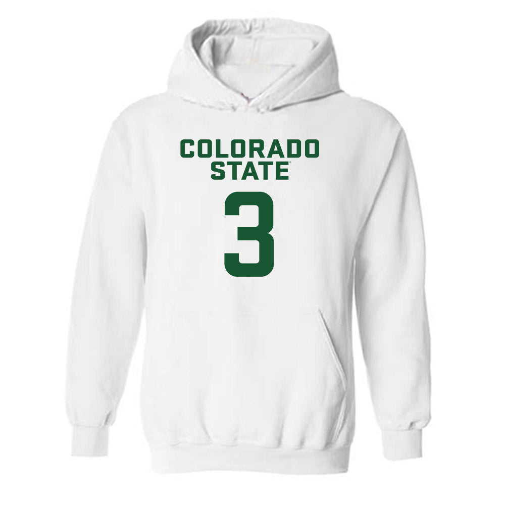 Colorado State - NCAA Women's Basketball : Lexus Bargesser - Hooded Sweatshirt-0