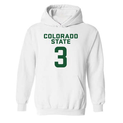 Colorado State - NCAA Women's Basketball : Lexus Bargesser - Hooded Sweatshirt-0