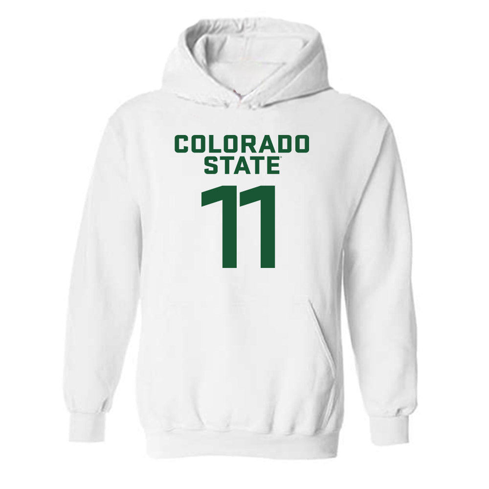 Colorado State - NCAA Men's Basketball : Augustinas Kiudulas - Hooded Sweatshirt-0