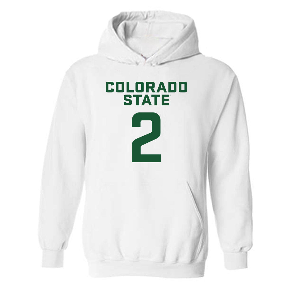 Colorado State - NCAA Women's Basketball : Madelyn Bragg - Hooded Sweatshirt-0