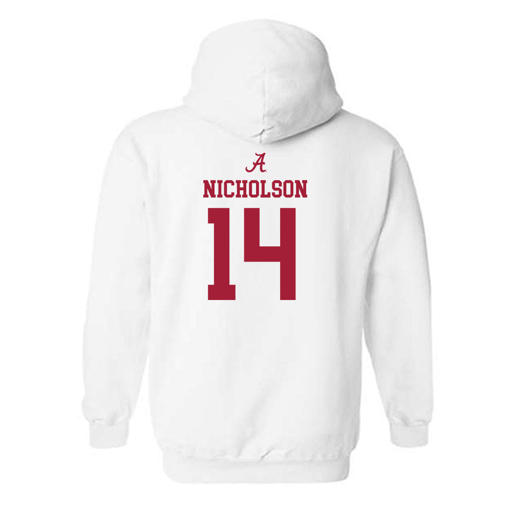 Alabama - NCAA Football : Graham Nicholson - Classic Shersey Hooded Sweatshirt