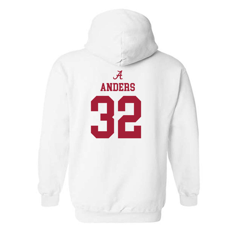 Alabama - NCAA Football : Eryk Anders - Classic Shersey Hooded Sweatshirt-1