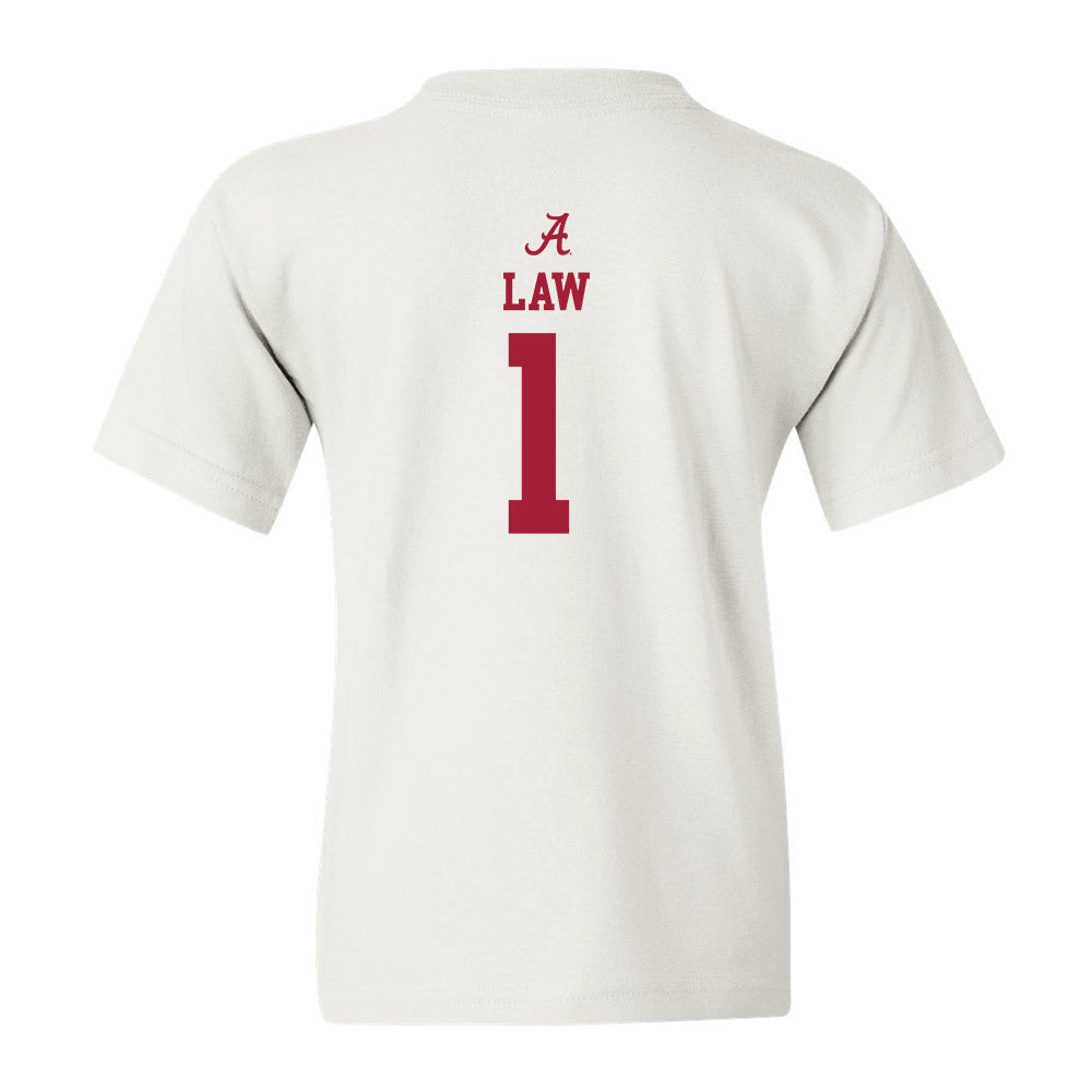 Alabama - NCAA Football : Kendrick Law - Classic Shersey Youth T-Shirt