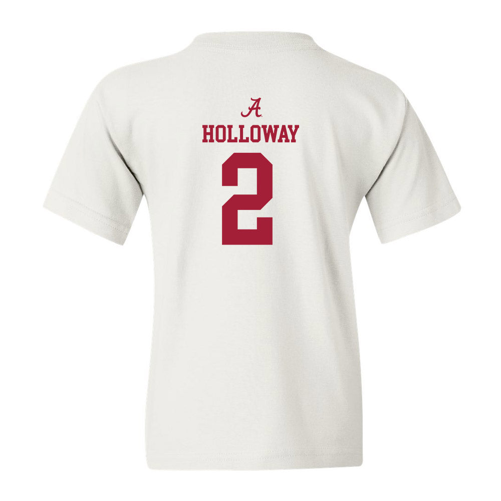 Alabama - NCAA Men's Basketball : Aden Holloway - Youth T-Shirt