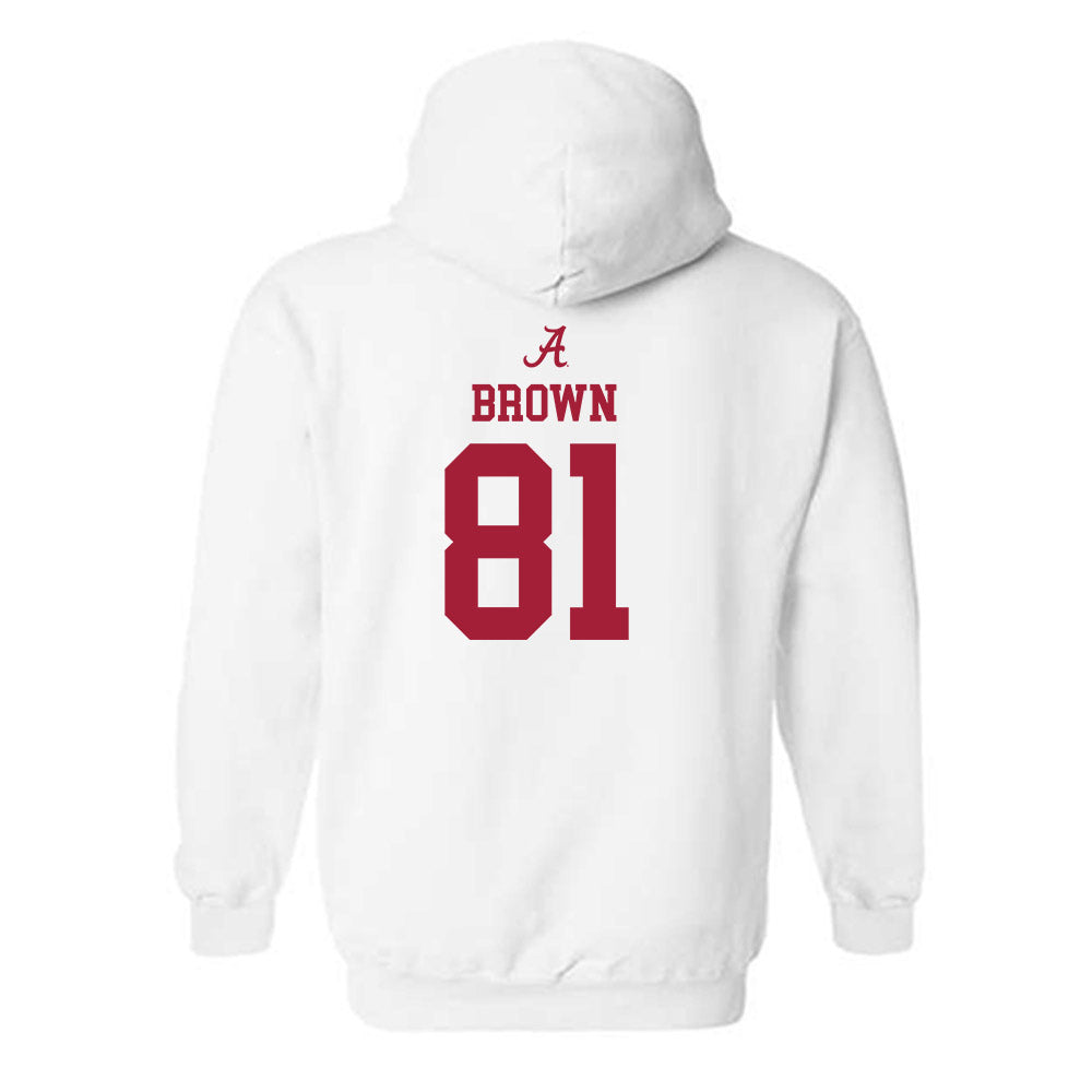 Alabama - Football Alumni : Keith Brown - Classic Shersey Hooded Sweatshirt