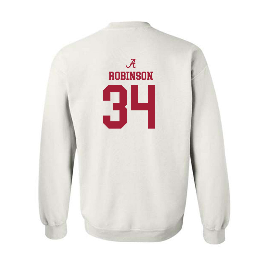 Alabama - NCAA Football : Que Robinson - Classic Shersey Crewneck Sweatshirt