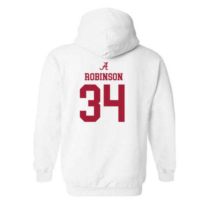 Alabama - NCAA Football : Que Robinson - Classic Shersey Hooded Sweatshirt