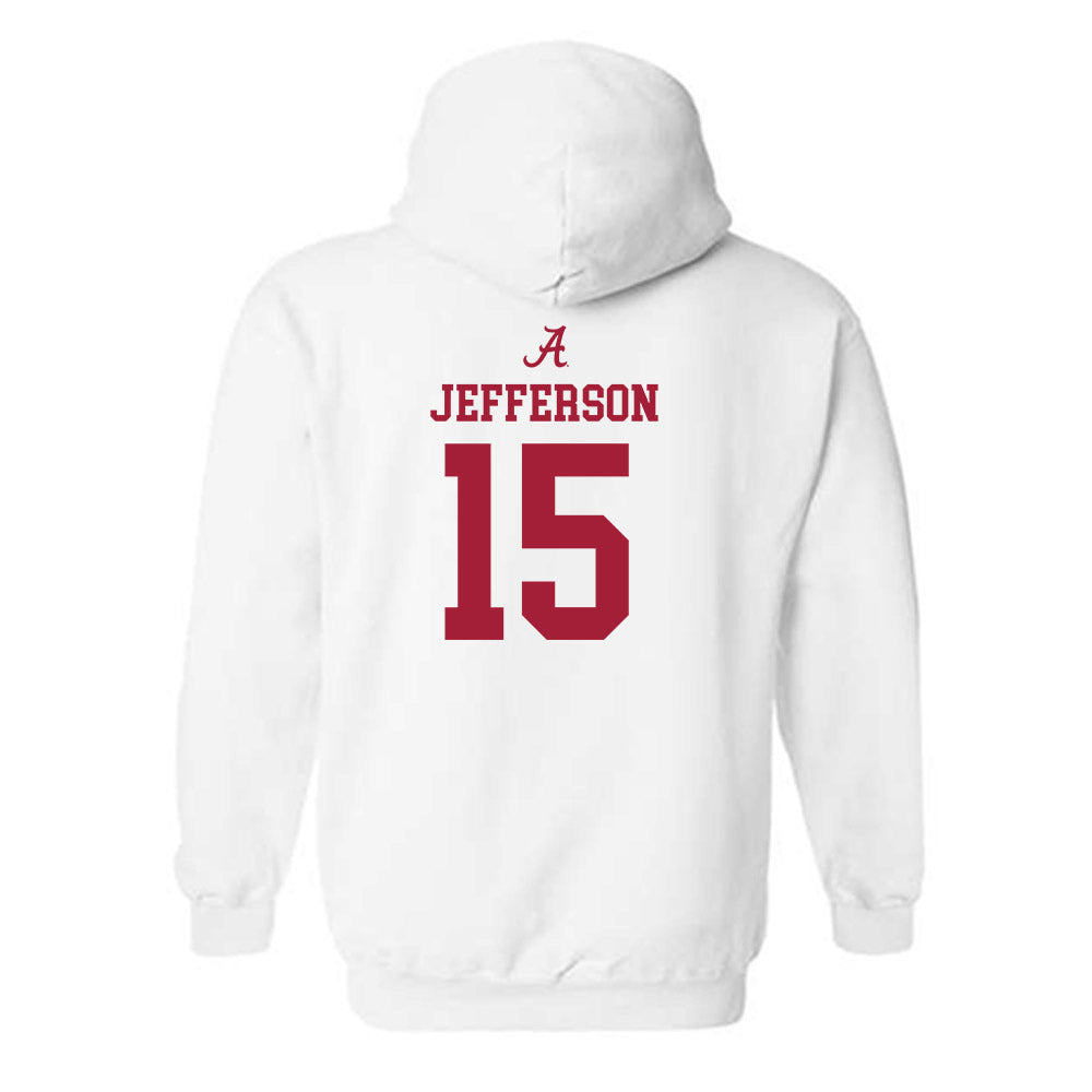 Alabama - NCAA Football : Justin Jefferson - Classic Shersey Hooded Sweatshirt