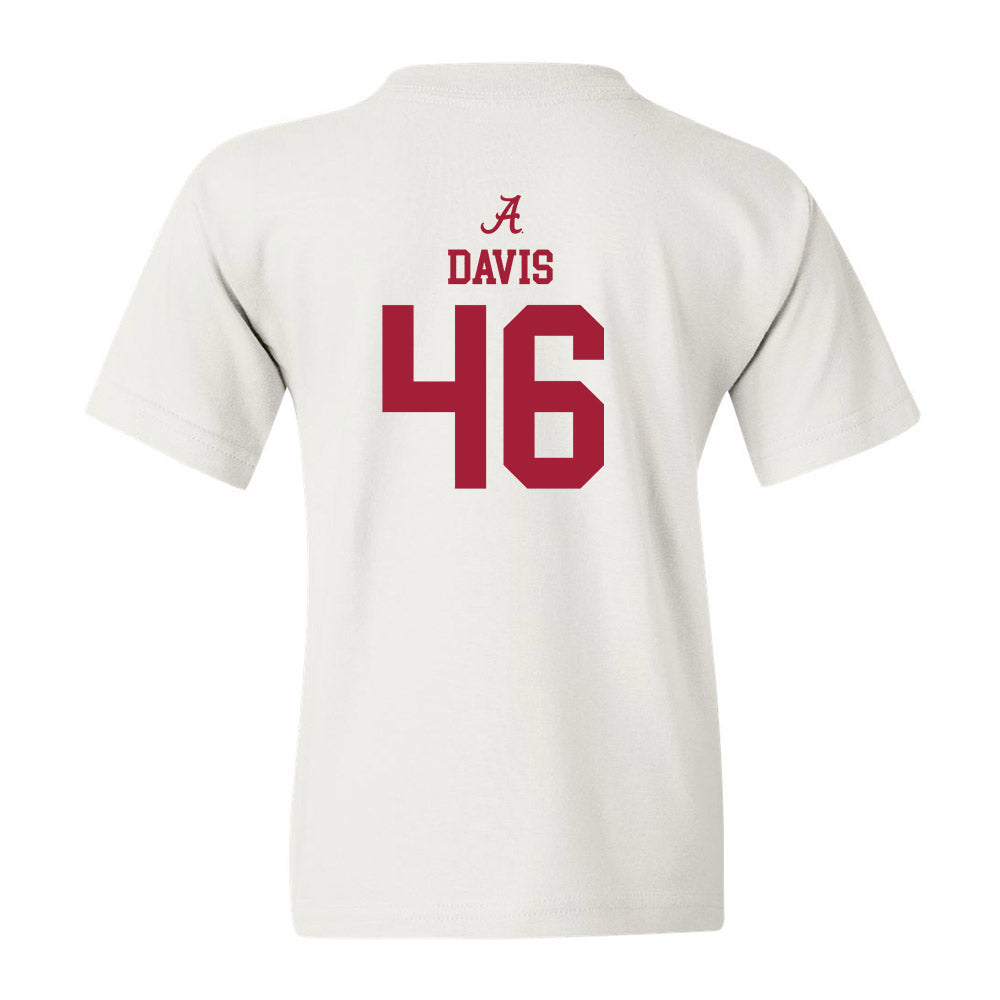 Alabama - NCAA Football : Chase Davis - Classic Shersey Youth T-Shirt