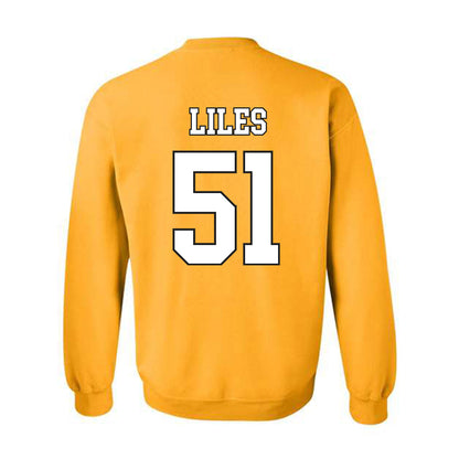 App State - NCAA Football : Kj Liles - Generic Shersey Crewneck Sweatshirt-1