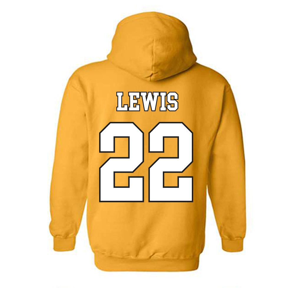 App State - NCAA Football : Jaquari Lewis - Generic Shersey Hooded Sweatshirt-1