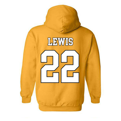 App State - NCAA Football : Jaquari Lewis - Generic Shersey Hooded Sweatshirt-1