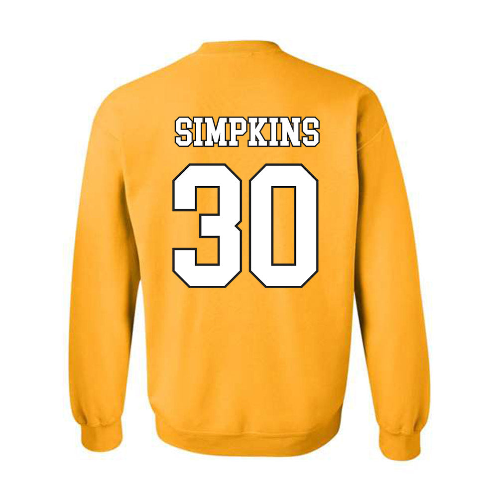 App State - NCAA Football : Gabriel Simpkins - Generic Shersey Crewneck Sweatshirt-1