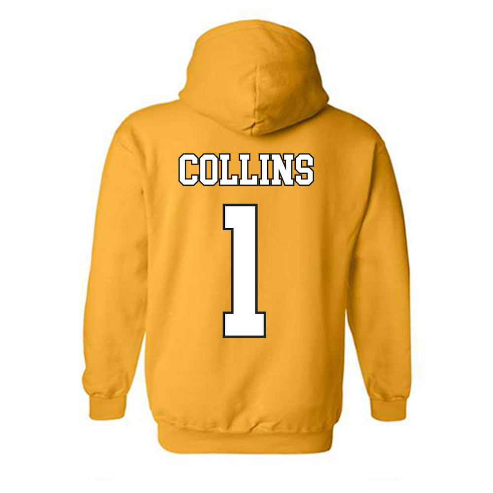 App State - NCAA Football : Shawn Collins - Generic Shersey Hooded Sweatshirt-1