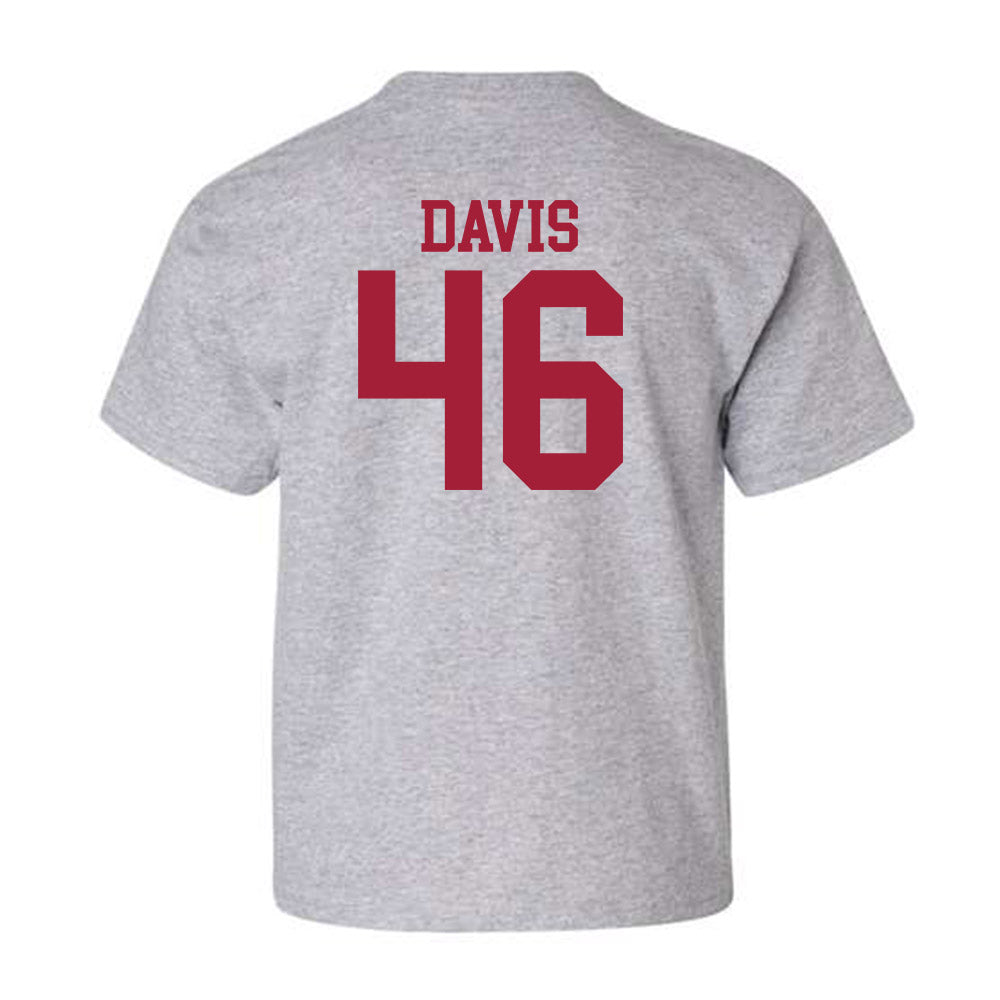 Alabama - NCAA Football : Chase Davis - Classic Shersey Youth T-Shirt