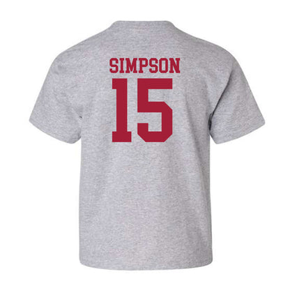 Alabama - NCAA Football : Ty Simpson - Classic Shersey Youth T-Shirt