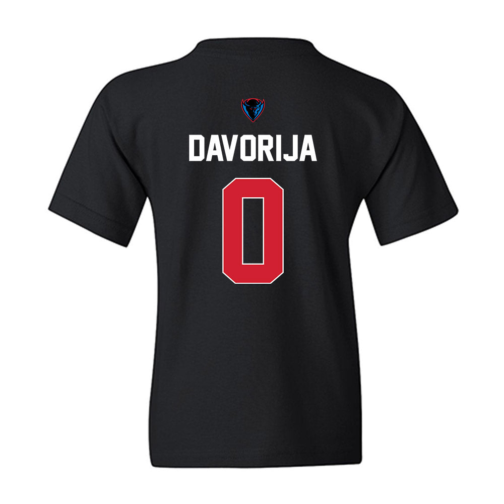DePaul - NCAA Women's Basketball : Gina Davorija - Sports Shersey Youth T-Shirt-1