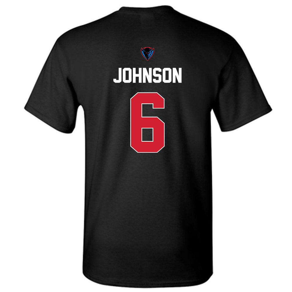 DePaul - NCAA Men's Basketball : Jonas Johnson - Sports Shersey T-Shirt-1
