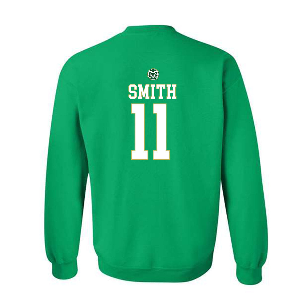 Colorado State - NCAA Women's Basketball : Gianna Smith - Crewneck Sweatshirt-1