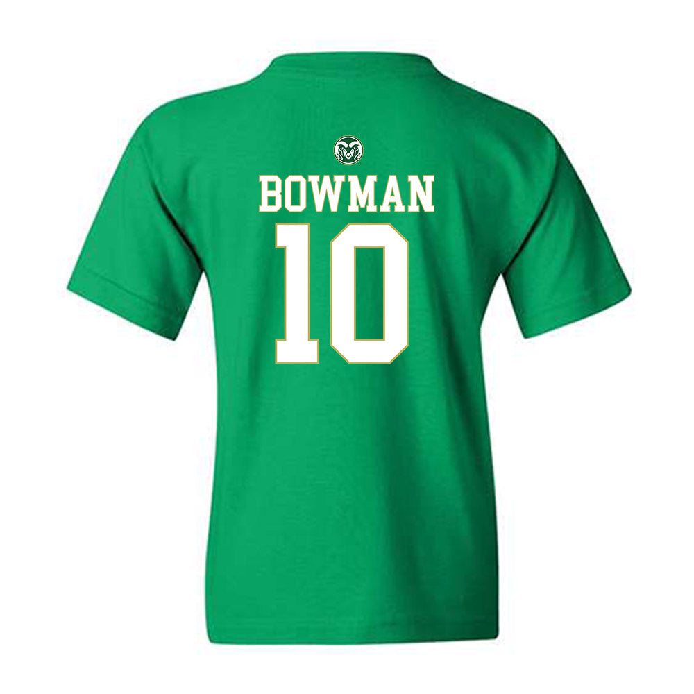 Colorado State - NCAA Women's Basketball : Breana Bowman - Youth T-Shirt-1