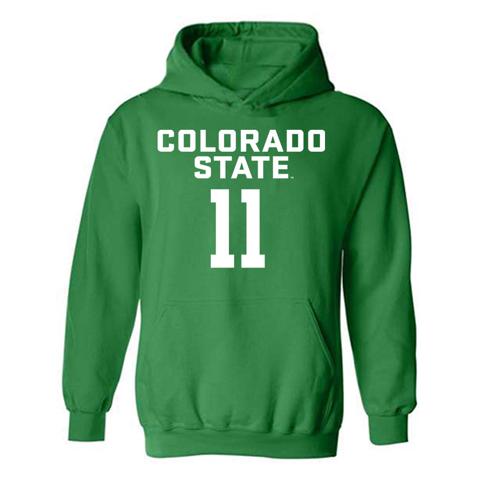 Colorado State - NCAA Men's Basketball : Augustinas Kiudulas - Hooded Sweatshirt-0