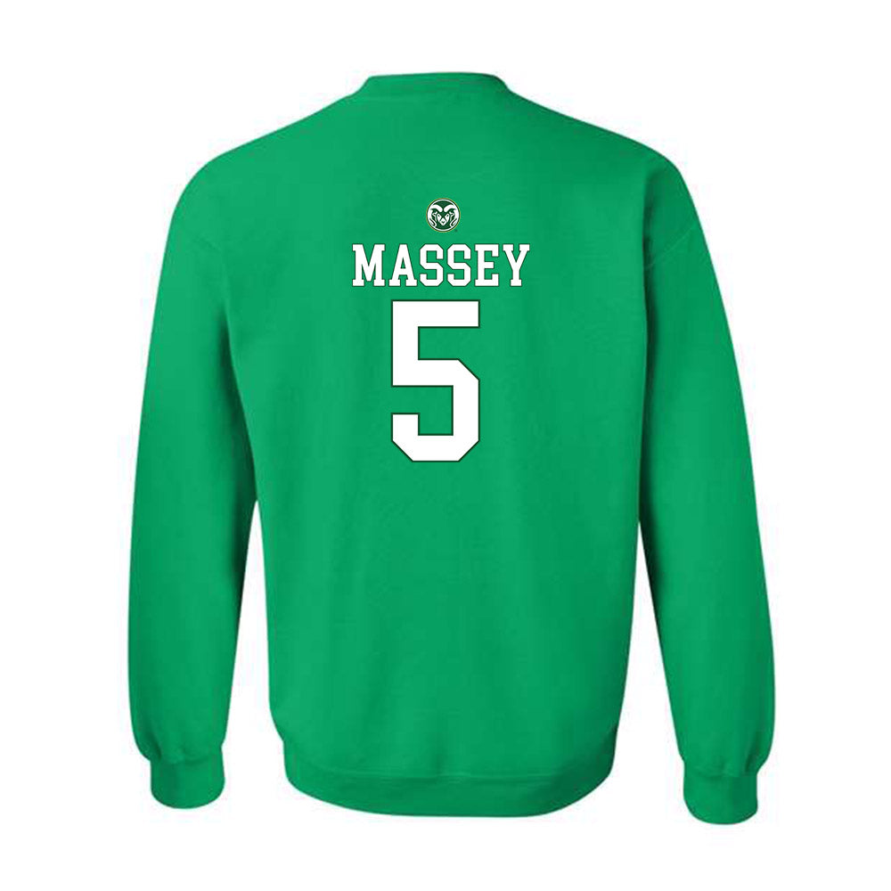 Colorado State - NCAA Women's Soccer : Mia Massey - Crewneck Sweatshirt Classic Shersey