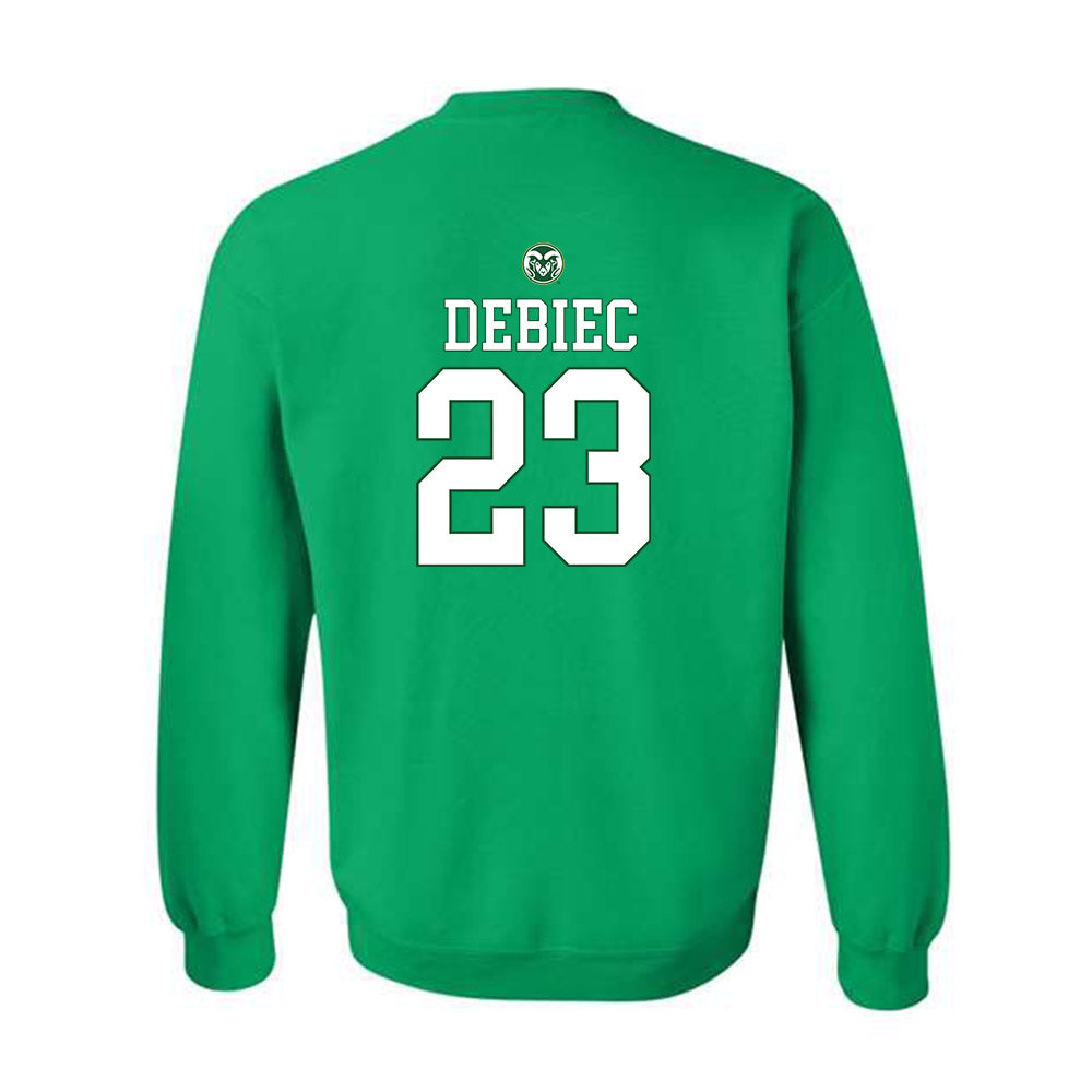 Colorado State - NCAA Women's Volleyball : Erin Debiec - Generic Shersey Crewneck Sweatshirt