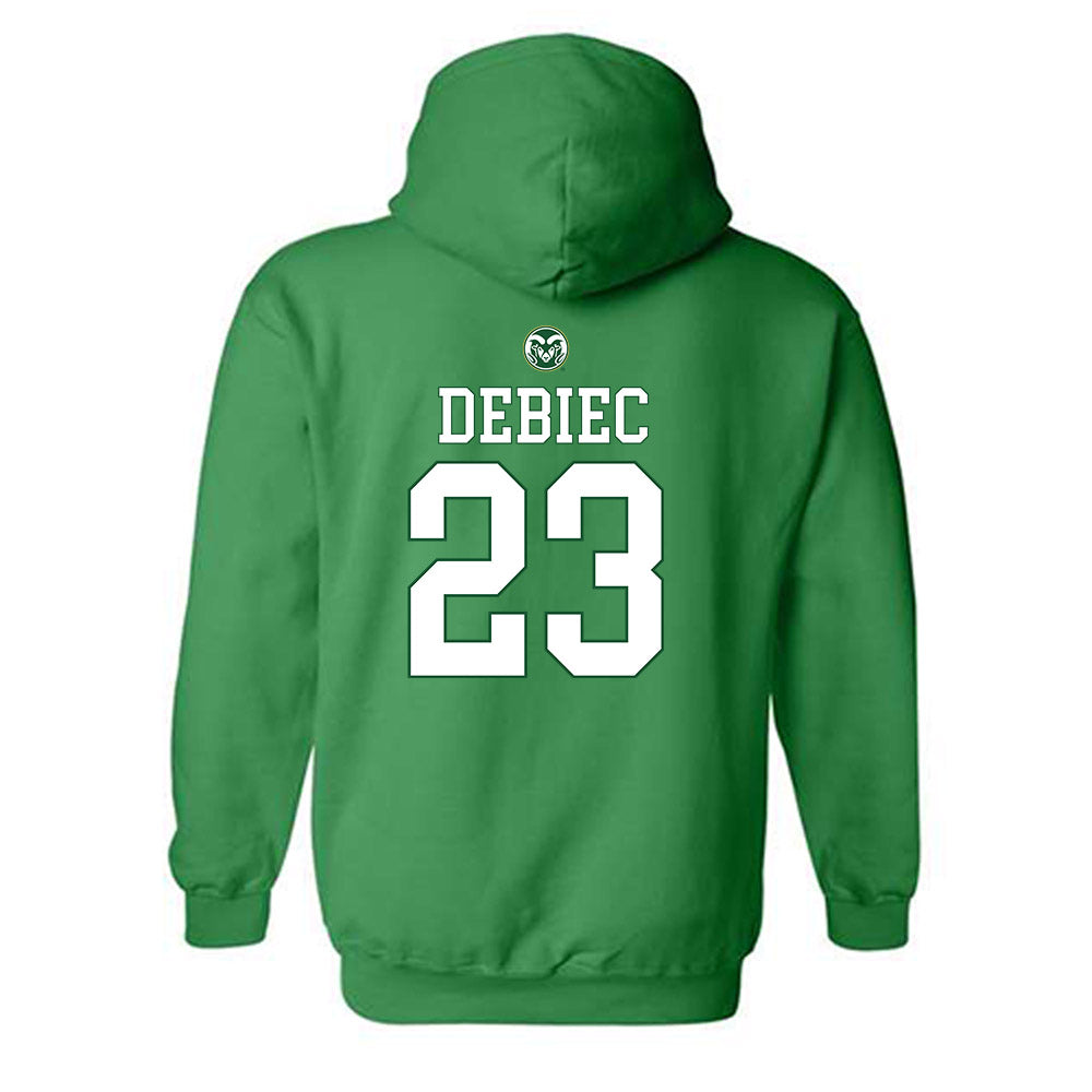 Colorado State - NCAA Women's Volleyball : Erin Debiec - Generic Shersey Hooded Sweatshirt