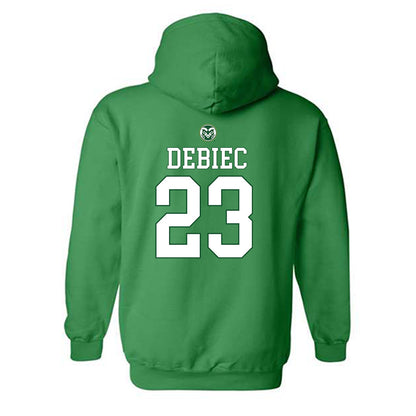 Colorado State - NCAA Women's Volleyball : Erin Debiec - Generic Shersey Hooded Sweatshirt