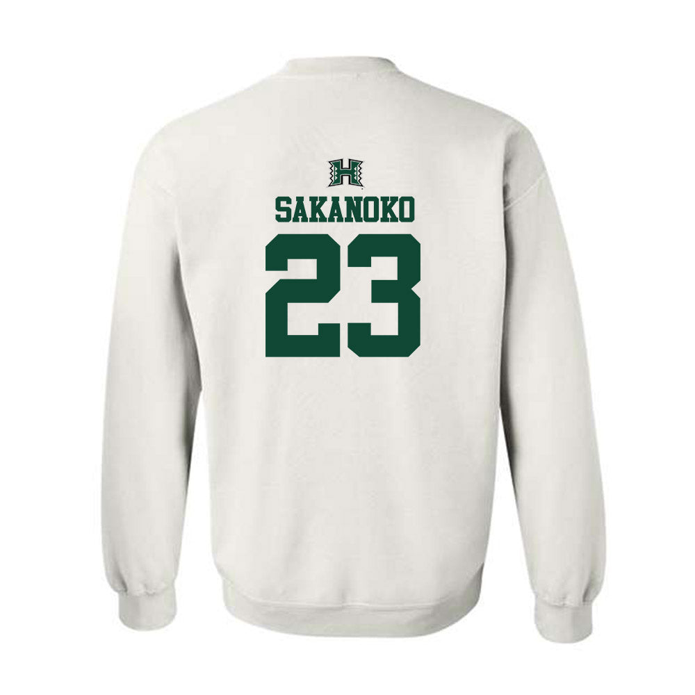 Hawaii - NCAA Men's Volleyball : Louis Sakanoko - Replica Shersey Crewneck Sweatshirt-1