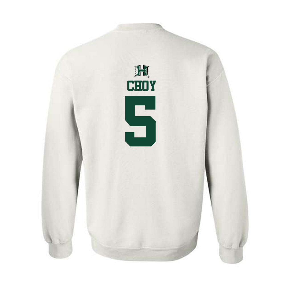 Hawaii - NCAA Men's Volleyball : Eleu Choy - Replica Shersey Crewneck Sweatshirt-1