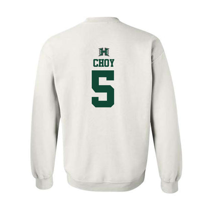 Hawaii - NCAA Men's Volleyball : Eleu Choy - Replica Shersey Crewneck Sweatshirt-1