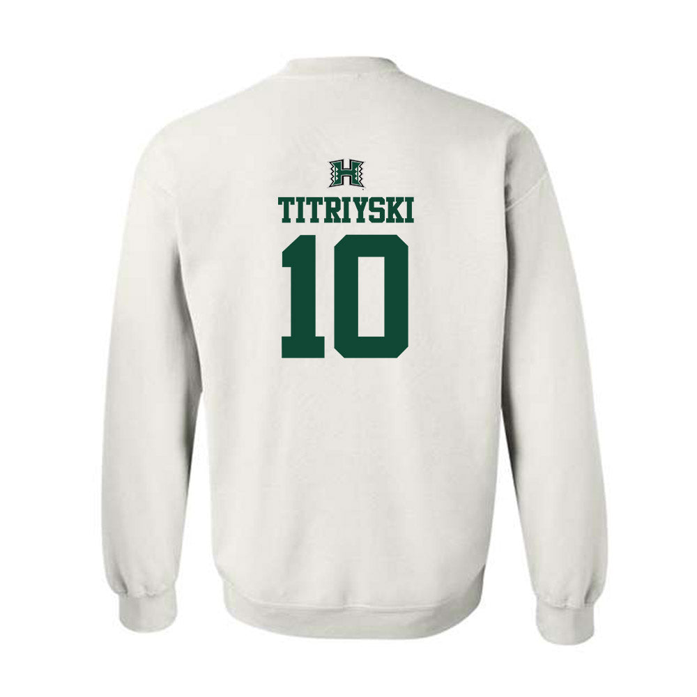 Hawaii - NCAA Men's Volleyball : Kristian Titriyski - Replica Shersey Crewneck Sweatshirt-1