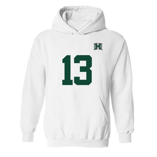 Hawaii - NCAA Men's Volleyball : Tread Rosenthal - Replica Shersey Hooded Sweatshirt-0