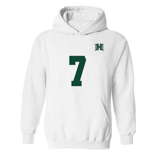 Hawaii - NCAA Men's Volleyball : Adrien Roure - Replica Shersey Hooded Sweatshirt-0