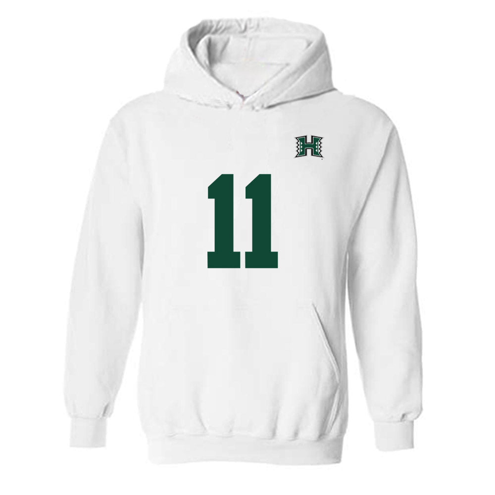 Hawaii - NCAA Men's Volleyball : Finn Kearney - Replica Shersey Hooded Sweatshirt-0