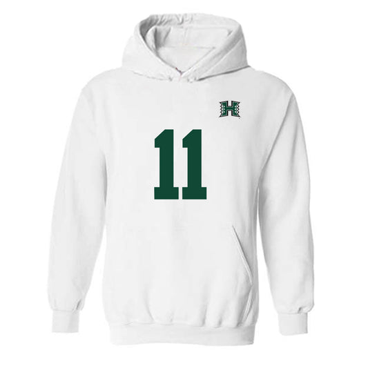 Hawaii - NCAA Men's Volleyball : Finn Kearney - Replica Shersey Hooded Sweatshirt-0