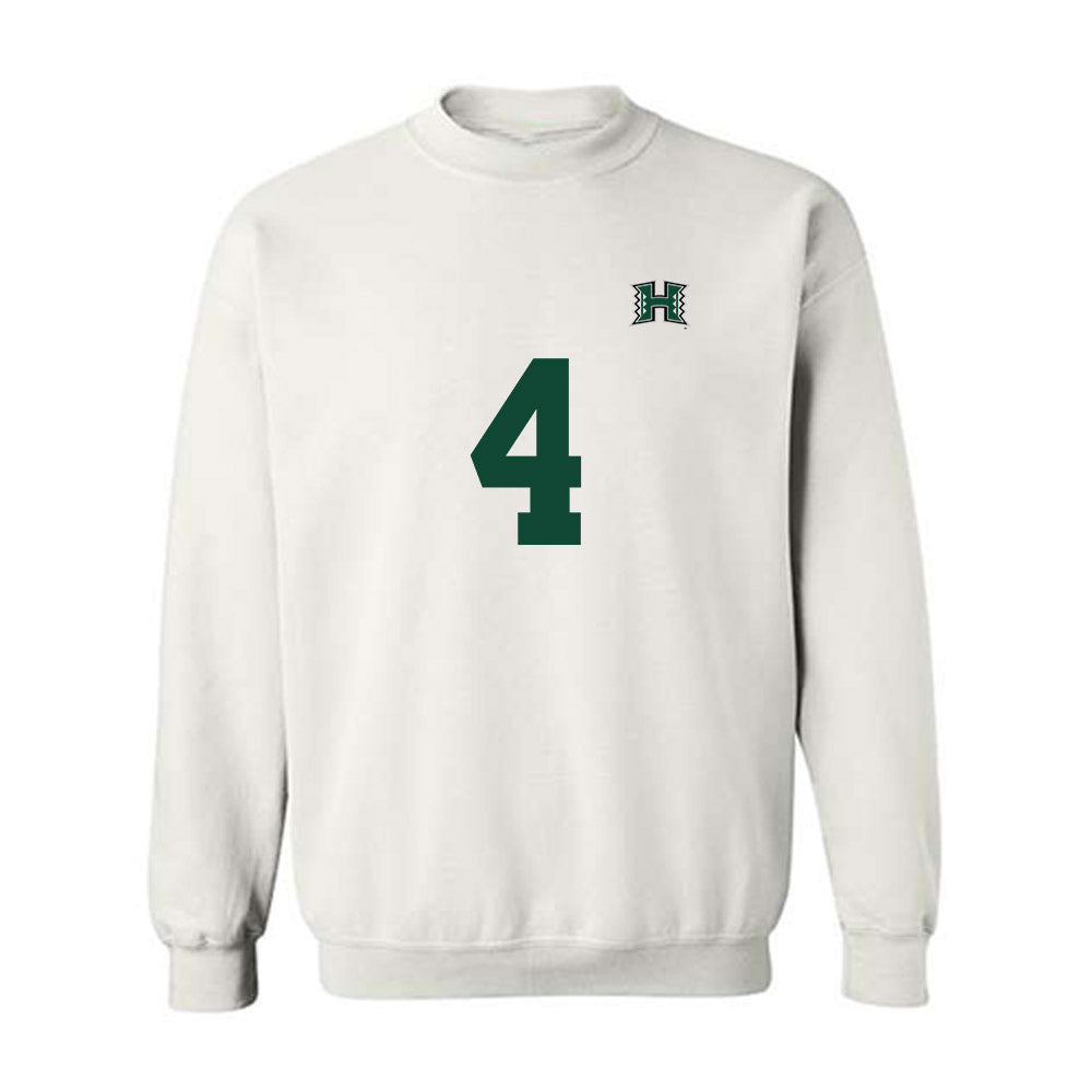 Hawaii - NCAA Men's Volleyball : Kainoa Wade - Replica Shersey Crewneck Sweatshirt-0