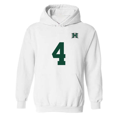 Hawaii - NCAA Men's Volleyball : Kainoa Wade - Replica Shersey Hooded Sweatshirt-0