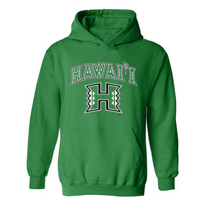 Hawaii - NCAA Men's Basketball : AJ Economou - Classic Shersey Hooded Sweatshirt