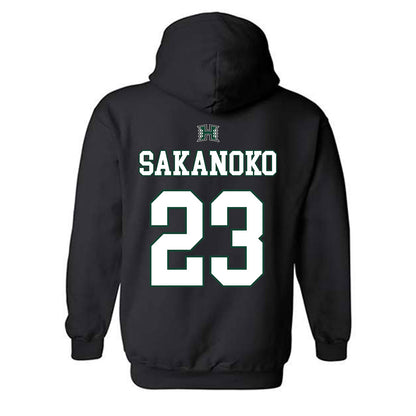 Hawaii - NCAA Men's Volleyball : Louis Sakanoko - Sports Shersey Hooded Sweatshirt-1