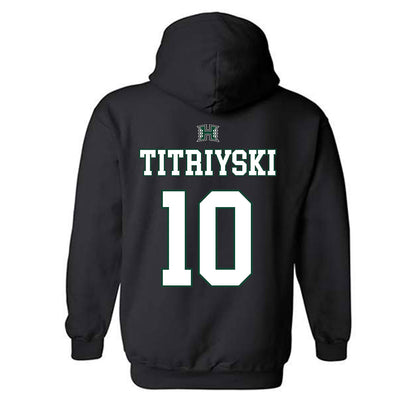 Hawaii - NCAA Men's Volleyball : Kristian Titriyski - Sports Shersey Hooded Sweatshirt-1