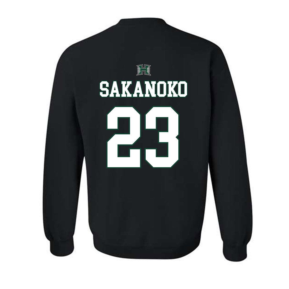 Hawaii - NCAA Men's Volleyball : Louis Sakanoko - Sports Shersey Crewneck Sweatshirt-1
