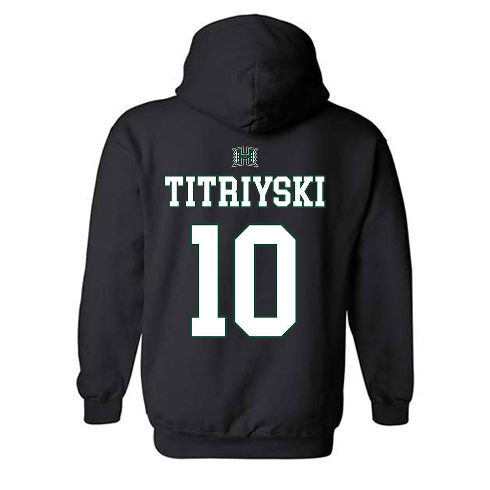 Hawaii - NCAA Men's Volleyball : Kristian Titriyski - Generic Shersey Hooded Sweatshirt-1