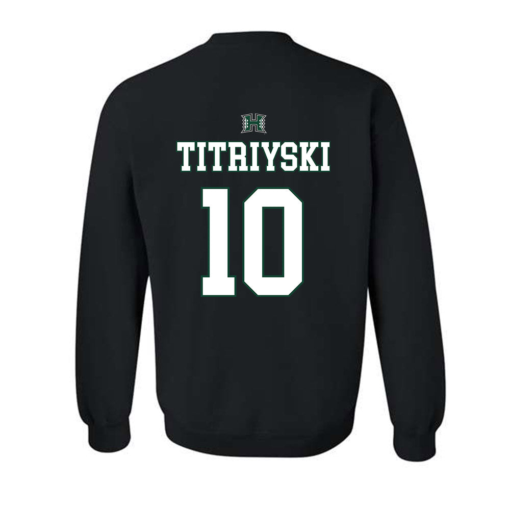 Hawaii - NCAA Men's Volleyball : Kristian Titriyski - Sports Shersey Crewneck Sweatshirt-1