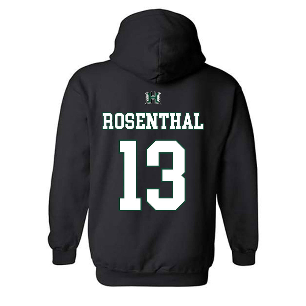 Hawaii - NCAA Men's Volleyball : Tread Rosenthal - Sports Shersey Hooded Sweatshirt-1