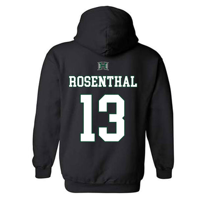 Hawaii - NCAA Men's Volleyball : Tread Rosenthal - Sports Shersey Hooded Sweatshirt-1