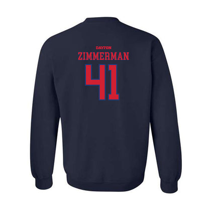 Dayton - NCAA Baseball : Jack Zimmerman - Generic Shersey Crewneck Sweatshirt-1