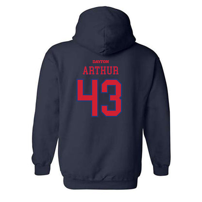 Dayton - NCAA Football : Nathaniel Arthur - Generic Shersey Hooded Sweatshirt