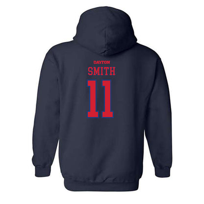 Dayton - NCAA Men's Basketball : Malachi Smith - Generic Shersey Hooded Sweatshirt